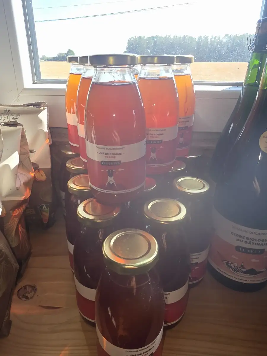 Jus de pomme fraises ( loiret )