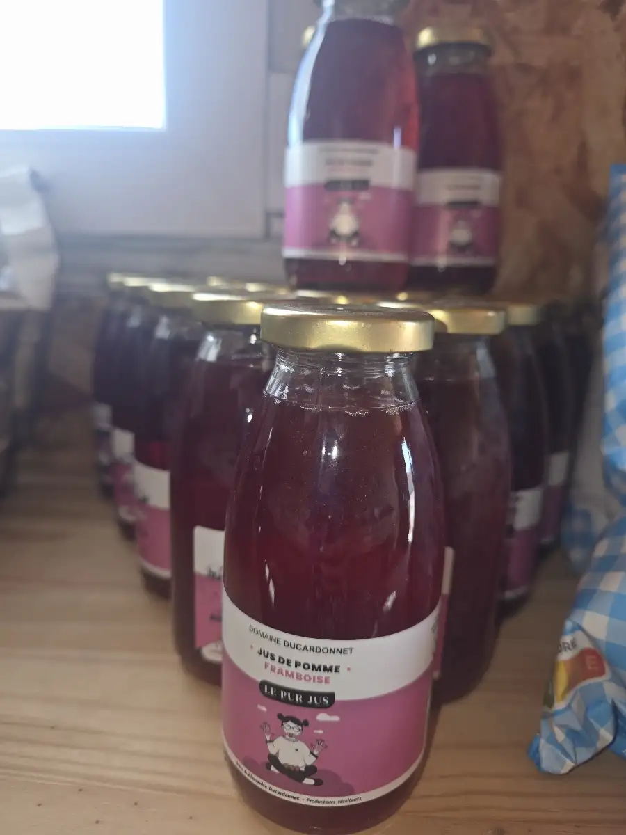 Jus de pomme framboise ( loiret )