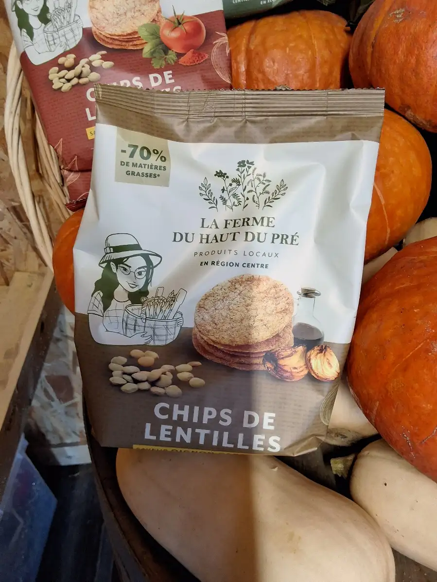 Chips lentilles oignon